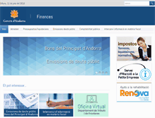 Tablet Screenshot of finances.ad